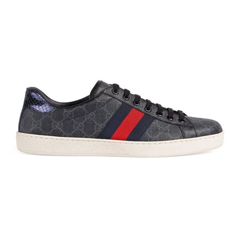 ace gucci black|gucci gg supreme sneakers.